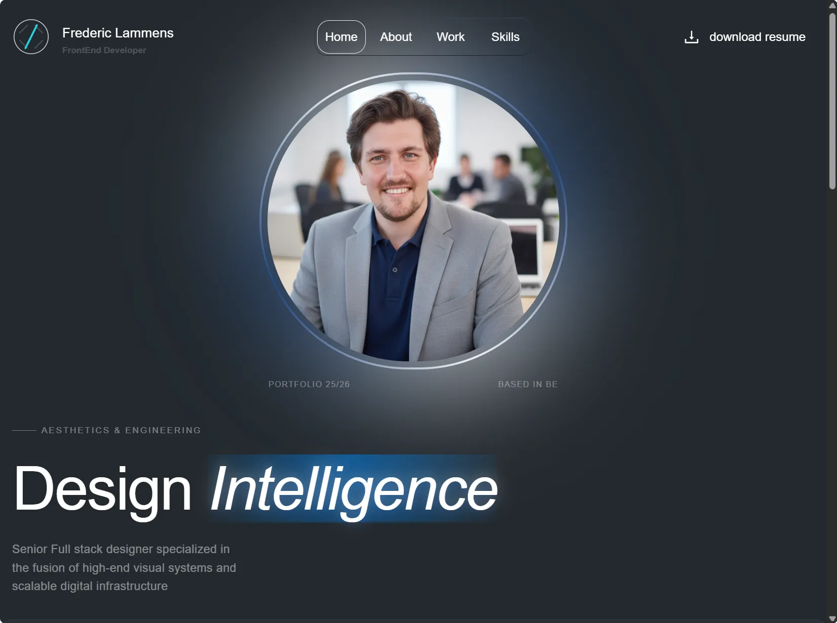 Glass Portfolio project preview